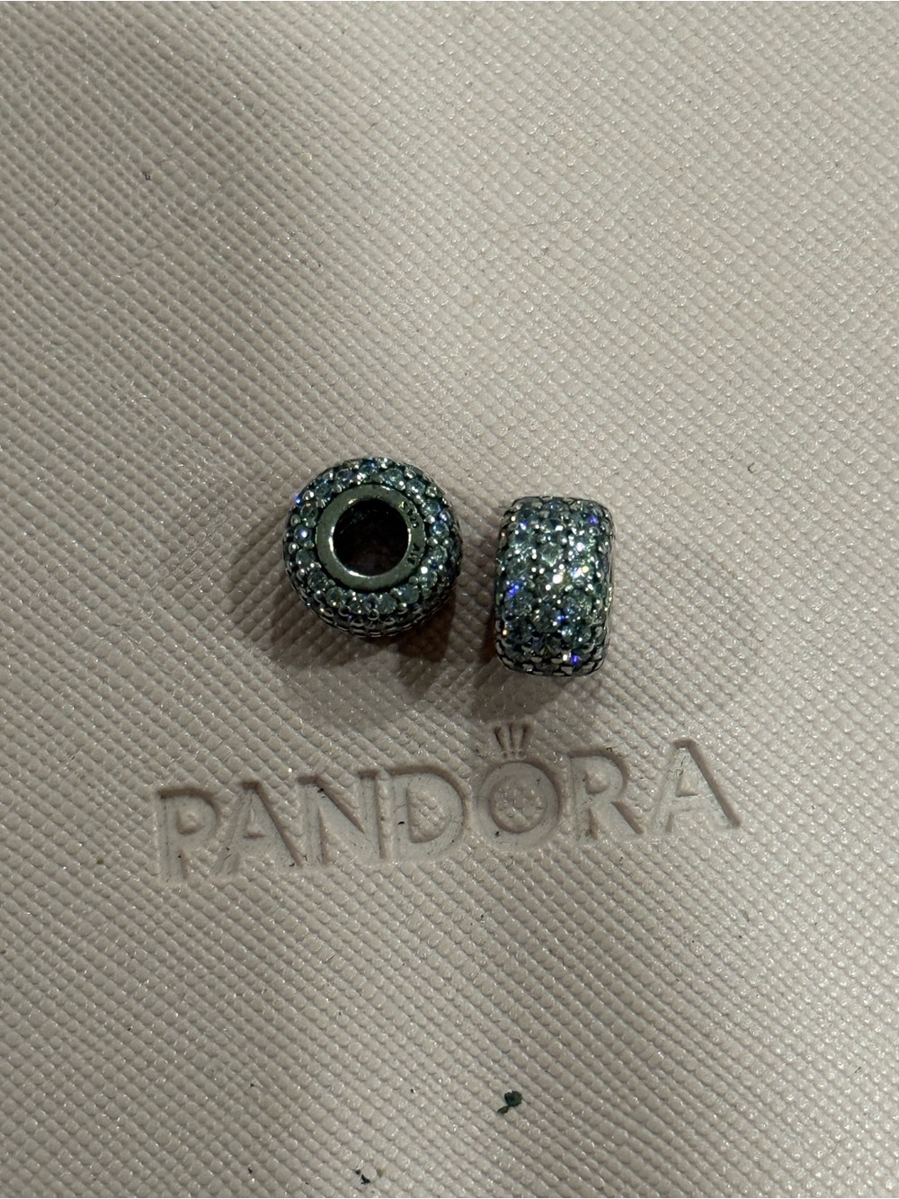 Pandora Silver clear Pavé Charms
